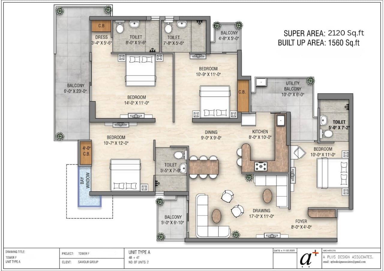 Saviour Vridhi 3bhk Floor Plan
